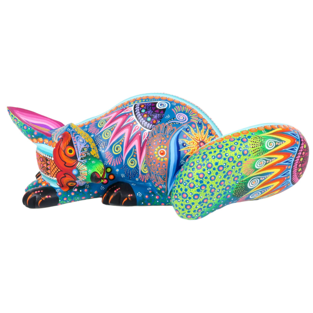 Resting Fox - Oaxacan Alebrije Wood Carving