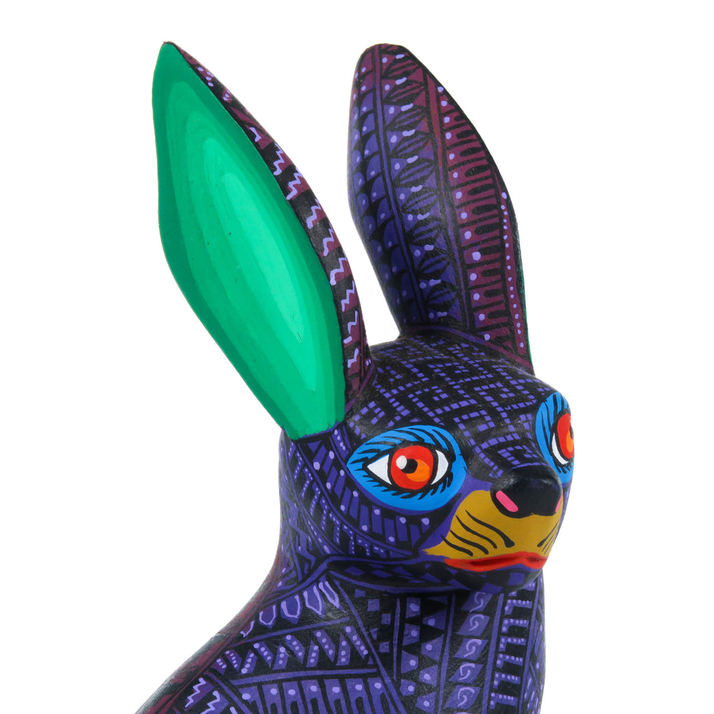 Purple Rabbit - Oaxacan Alebrije Wood Carving – VivaMexico.com