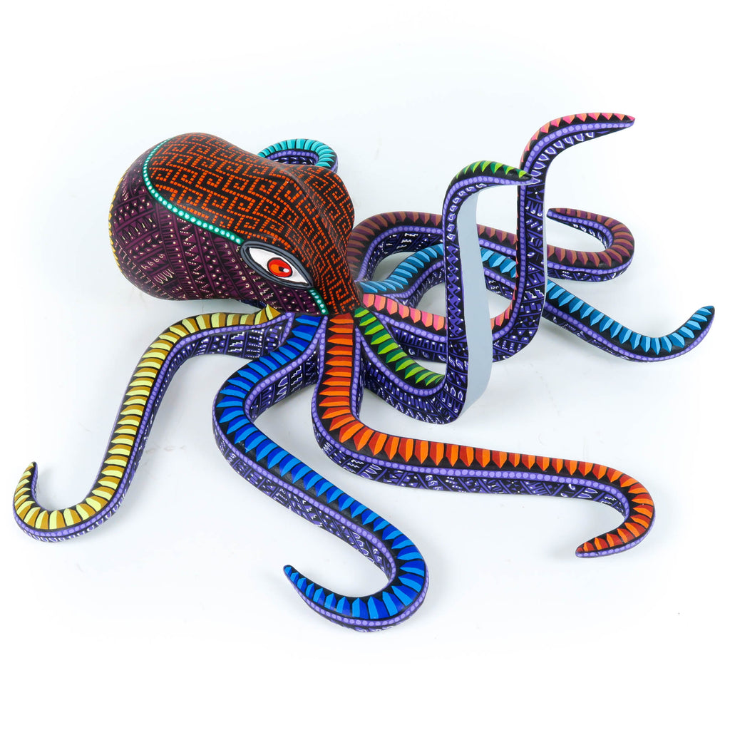 Zapotec Octopus - Oaxacan Alebrije Wood Carving