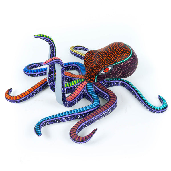 Zapotec Octopus - Oaxacan Alebrije Wood Carving