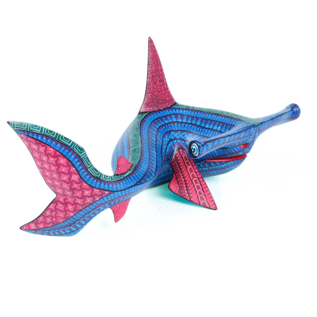 Hammerhead Shark - Oaxacan Alebrije Wood Carving