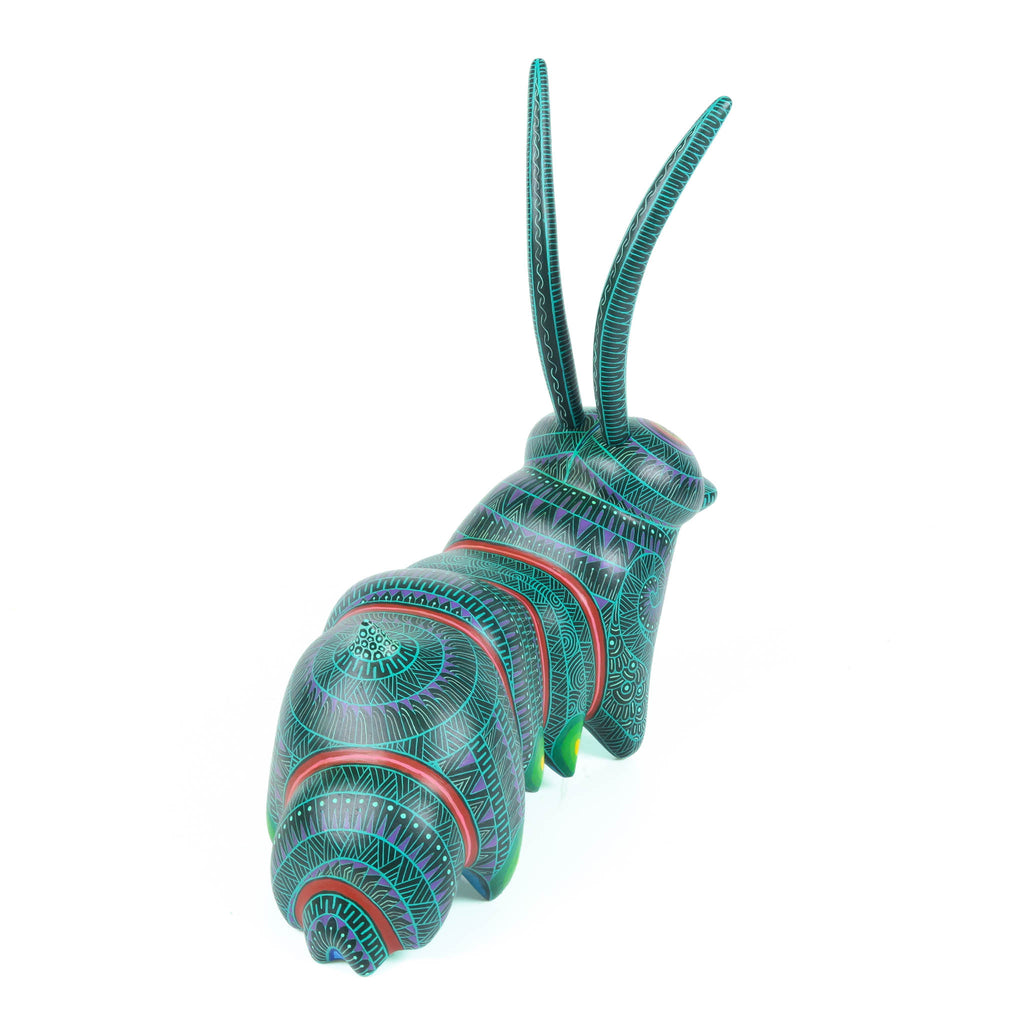 Zapotec Caterpillar - Oaxacan Alebrije Wood Carving – VivaMexico