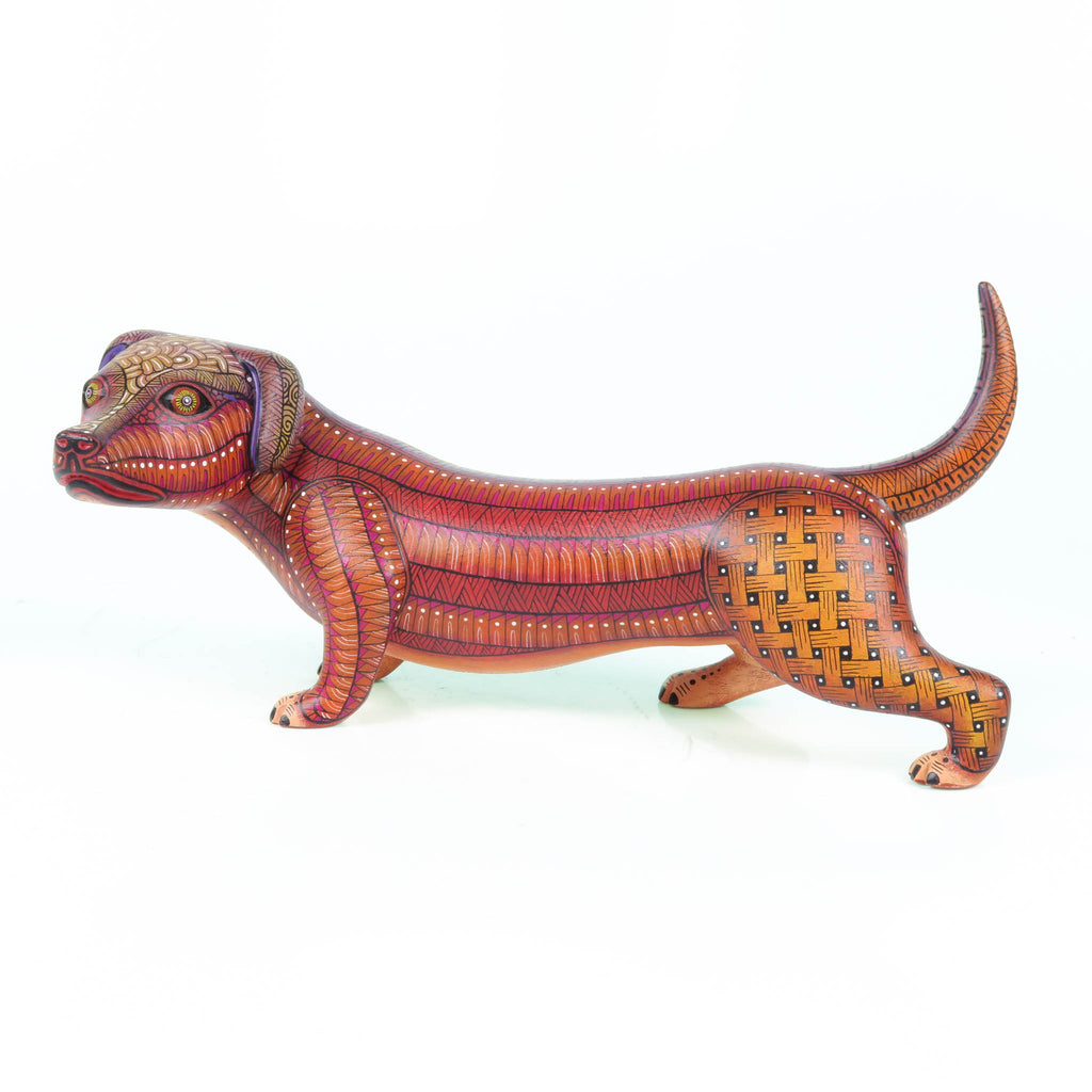 Exceptional Dachshund Wiener Dog - Oaxacan Alebrije Wood Carving
