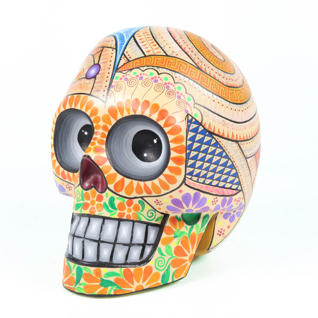 Day of The Dead Sugar Skull - Oaxacan Alebrije Wood Carving