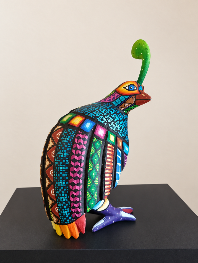 Colorful Quail - Oaxacan Alebrije Wood Carving