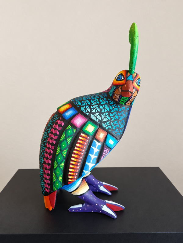 Colorful Quail - Oaxacan Alebrije Wood Carving