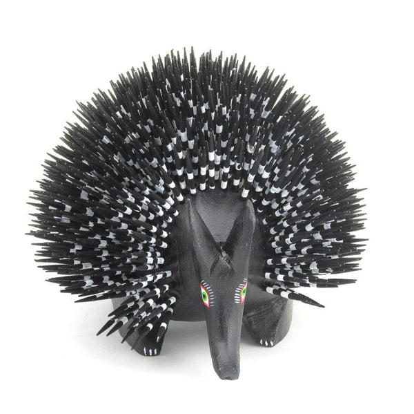 Black Porcupine - Oaxacan Alebrije Wood Carving VivaMexico.com