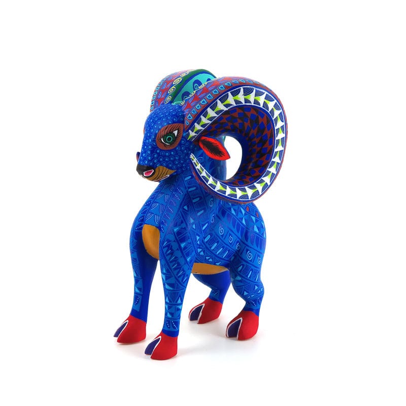 Cute Ram - Oaxacan Alebrije Wood Carving – VivaMexico.com