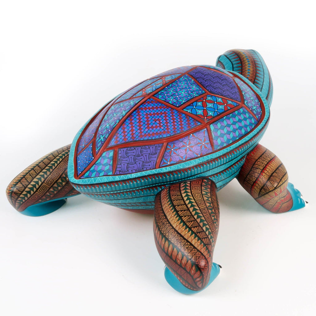 Large Masterpiece Turtle - Oaxacan Alebrije Wood Carving