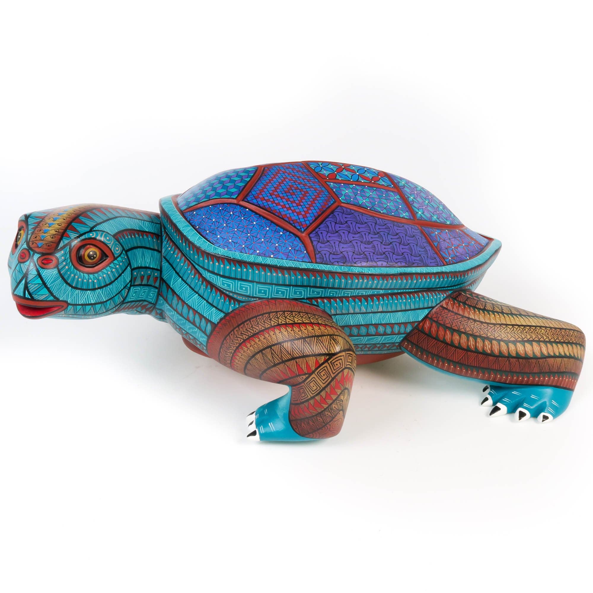 Large Masterpiece Turtle - Oaxacan Alebrije Wood Carving