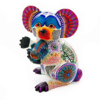 Koala Oaxacan Alebrije Wood Carvings For Sale - Free US Shipping
