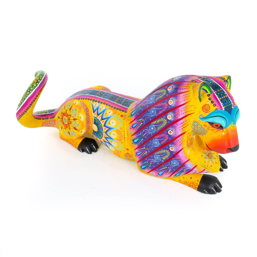 メキシコ　アレブリヘ　ライオン Lion - Oaxacan Alebrije Wood Carving – VivaMexico.com - Mexican Art
