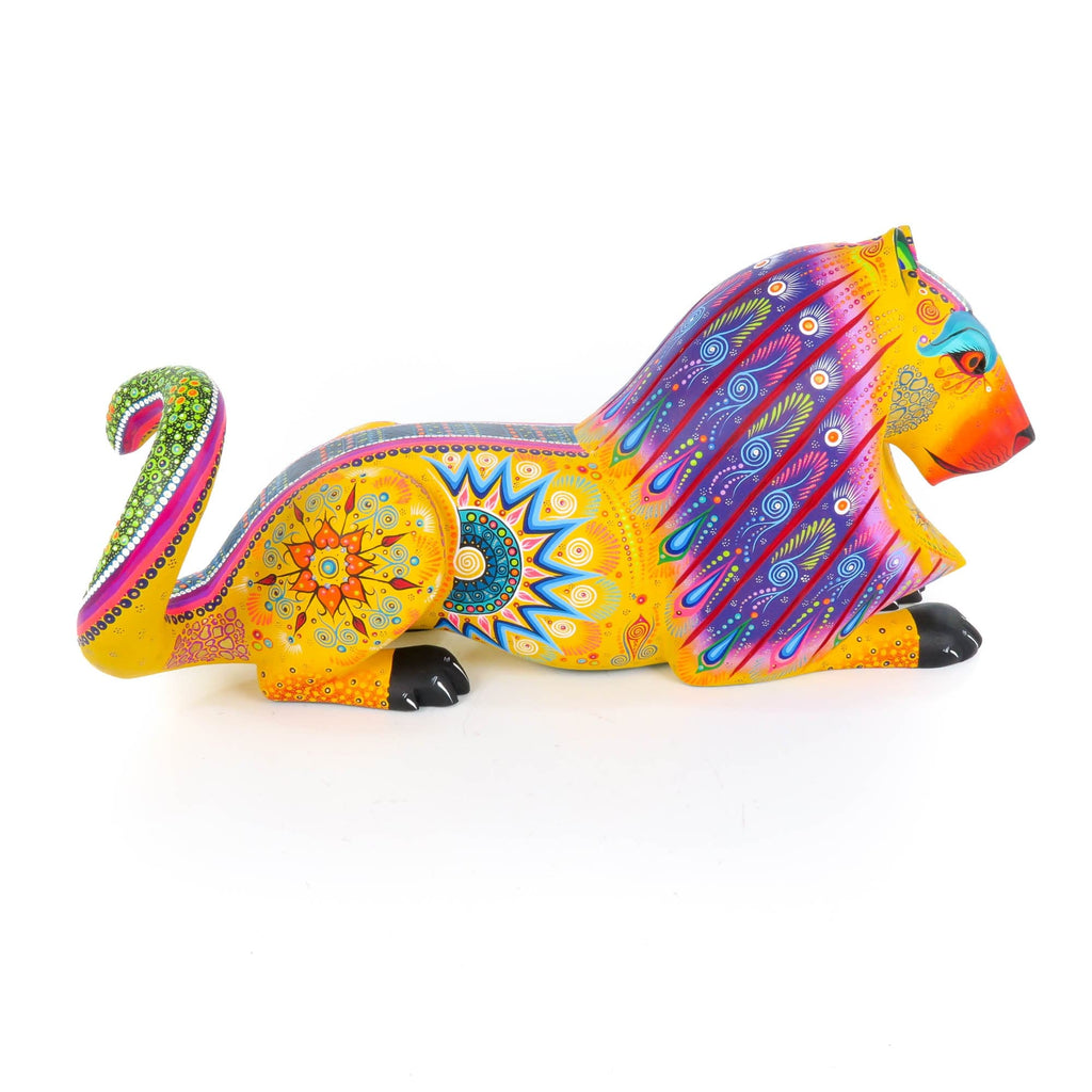 Lion - Oaxacan Alebrije Wood Carving – VivaMexico.com - Mexican Art