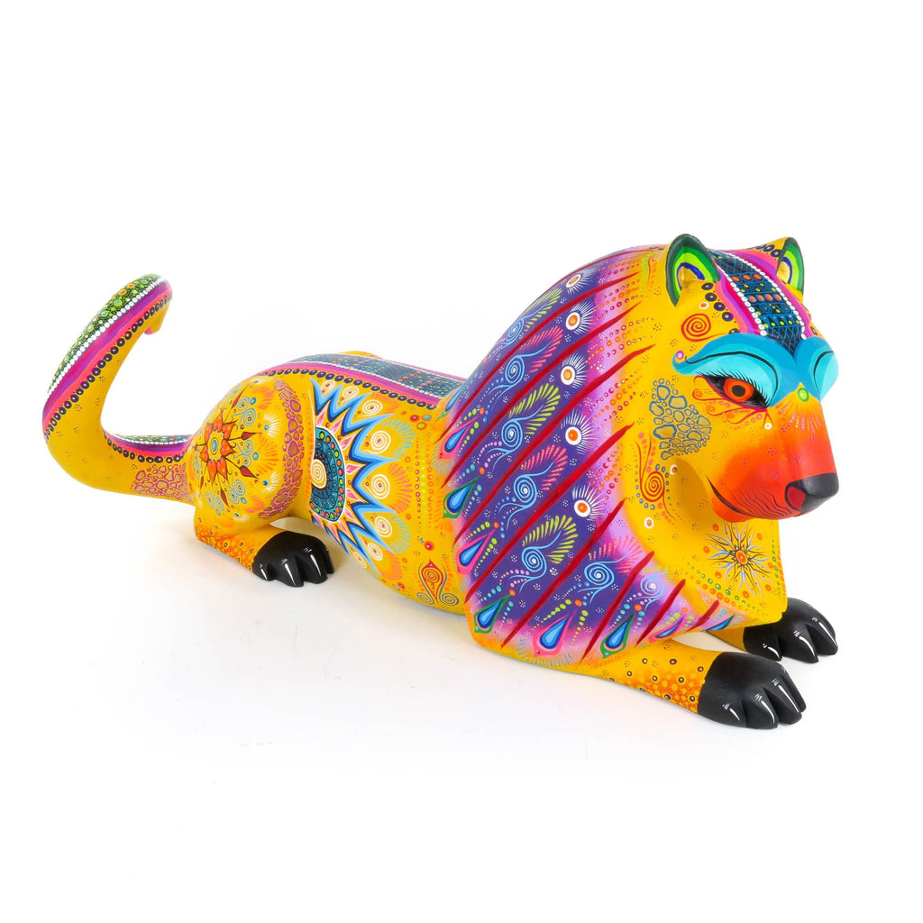 Lion - Oaxacan Alebrije Wood Carving – VivaMexico.com - Mexican Art