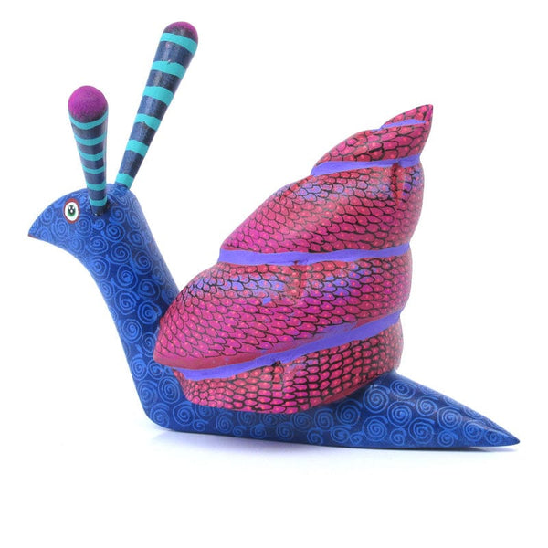 Purple Snail - Oaxacan Alebrije Wood Carving VivaMexico.com