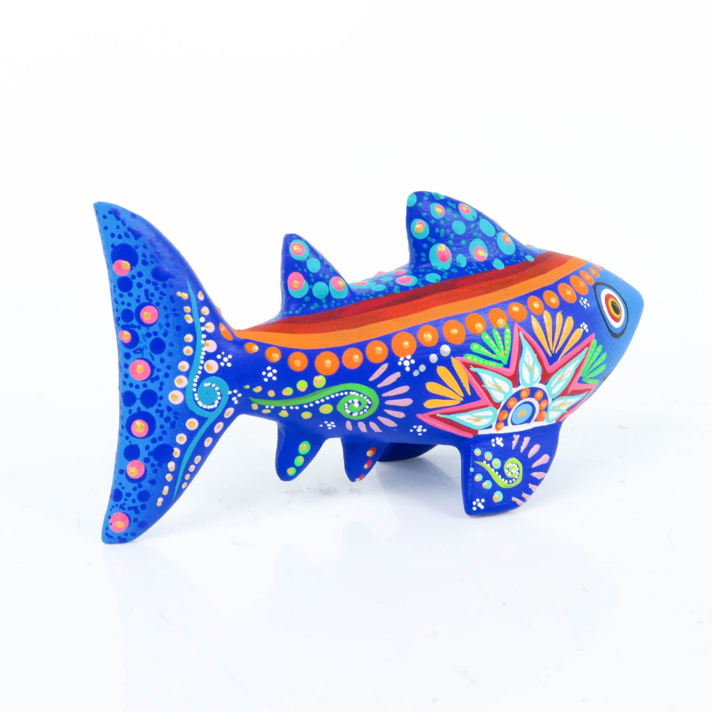 Blue Shark - Oaxacan Alebrije Wood Carving – VivaMexico.com
