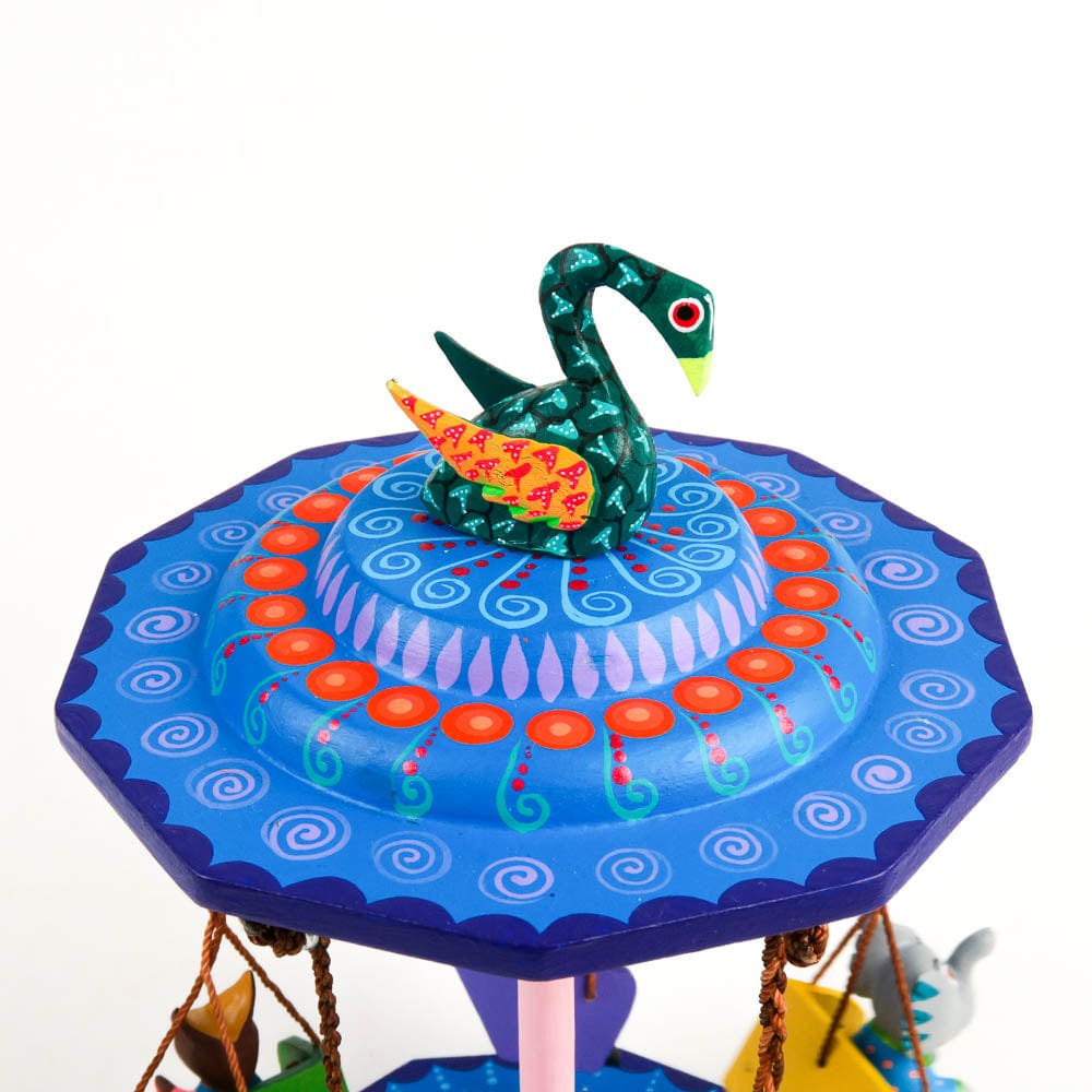 Carnival Swing - Oaxacan Alebrije Wood Carving Mexican Folk Art