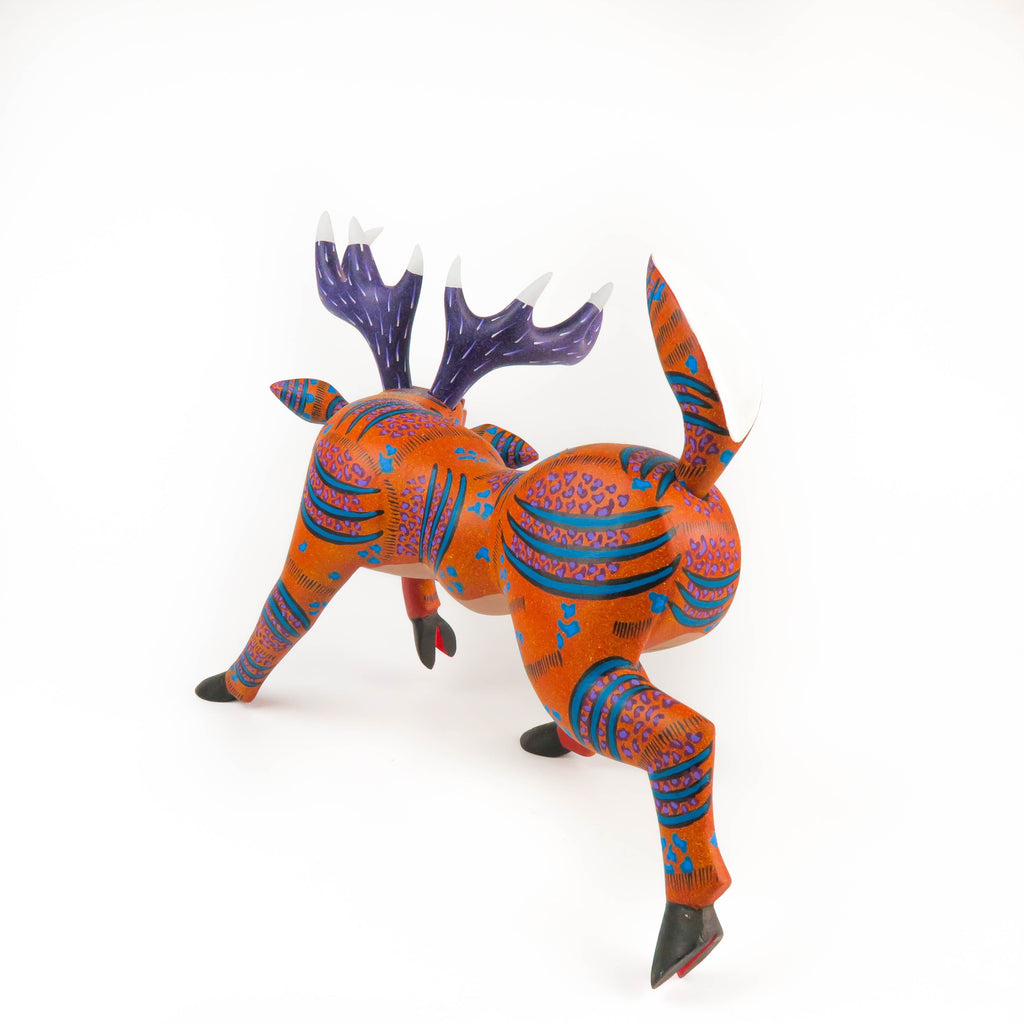 Cheerful Moose - Oaxacan Alebrije Wood Carving – VivaMexico.com