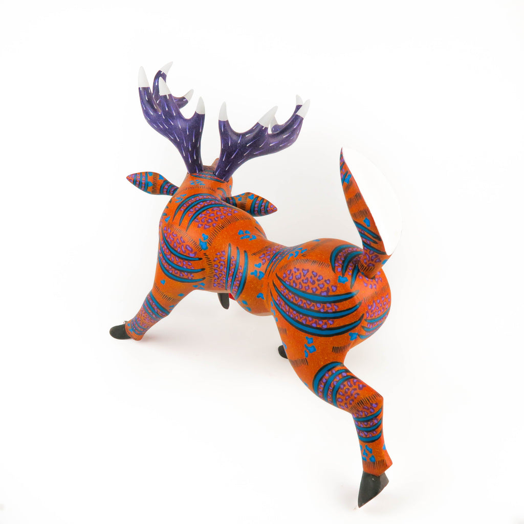 Cheerful Moose - Oaxacan Alebrije Wood Carving – VivaMexico.com