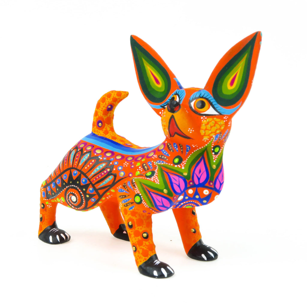 Chihuahua - Oaxacan Alebrije Wood Carving – VivaMexico.com - Mexican Art