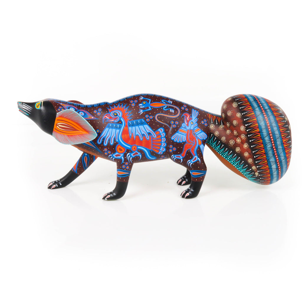 Codex Fox - Oaxacan Alebrije Wood Carving – VivaMexico.com - Mexican Art