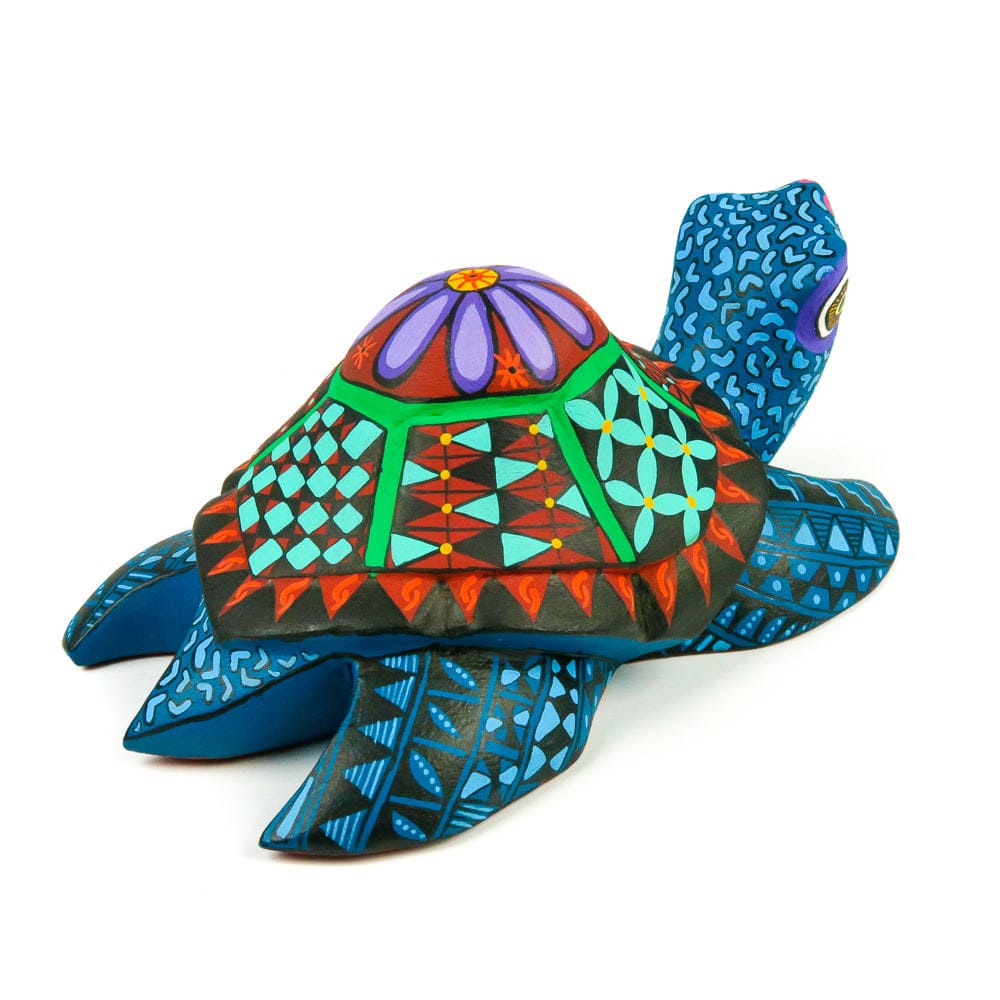 Colorful Turtle - Oaxacan Alebrije Wood Carving – VivaMexico.com ...