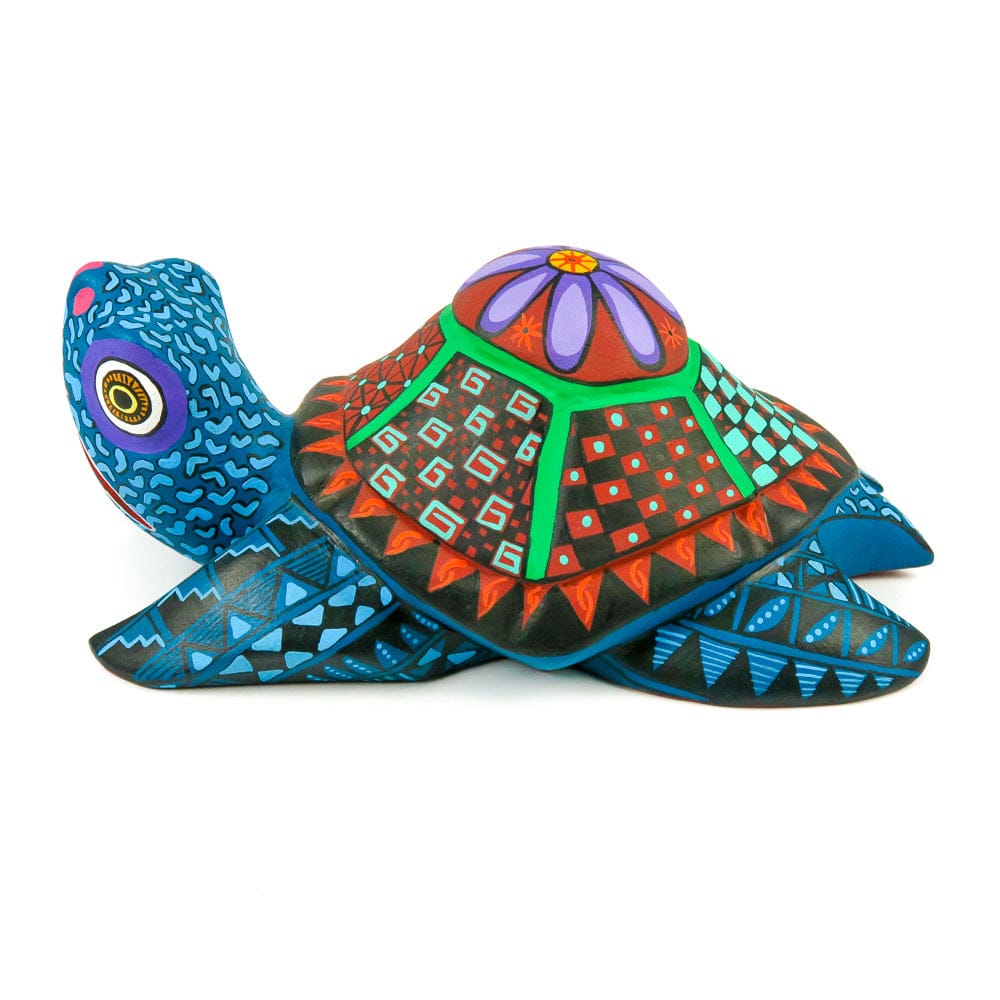 Colorful Turtle - Oaxacan Alebrije Wood Carving – VivaMexico.com ...