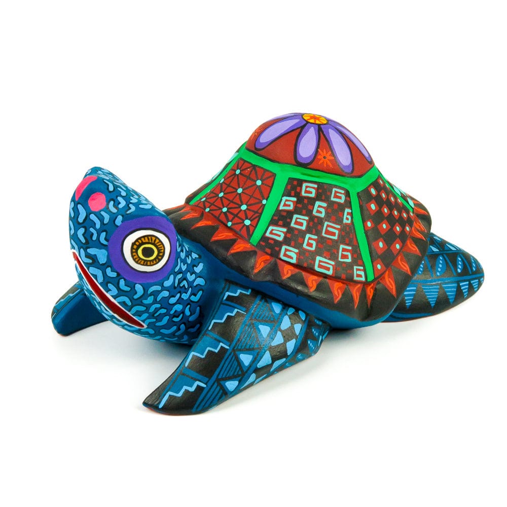 Colorful Turtle - Oaxacan Alebrije Wood Carving – VivaMexico.com ...