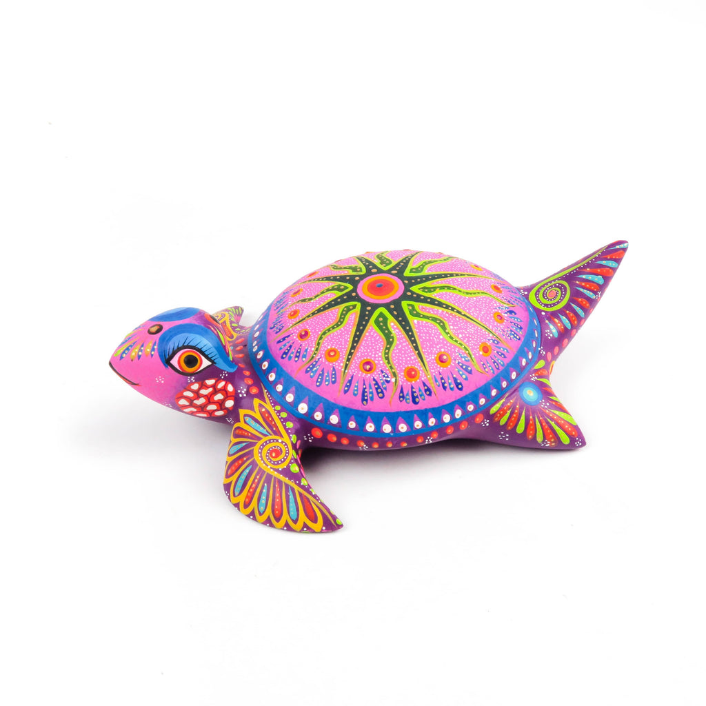 Colorful Turtle - Oaxacan Alebrije Wood Carving Sculpture