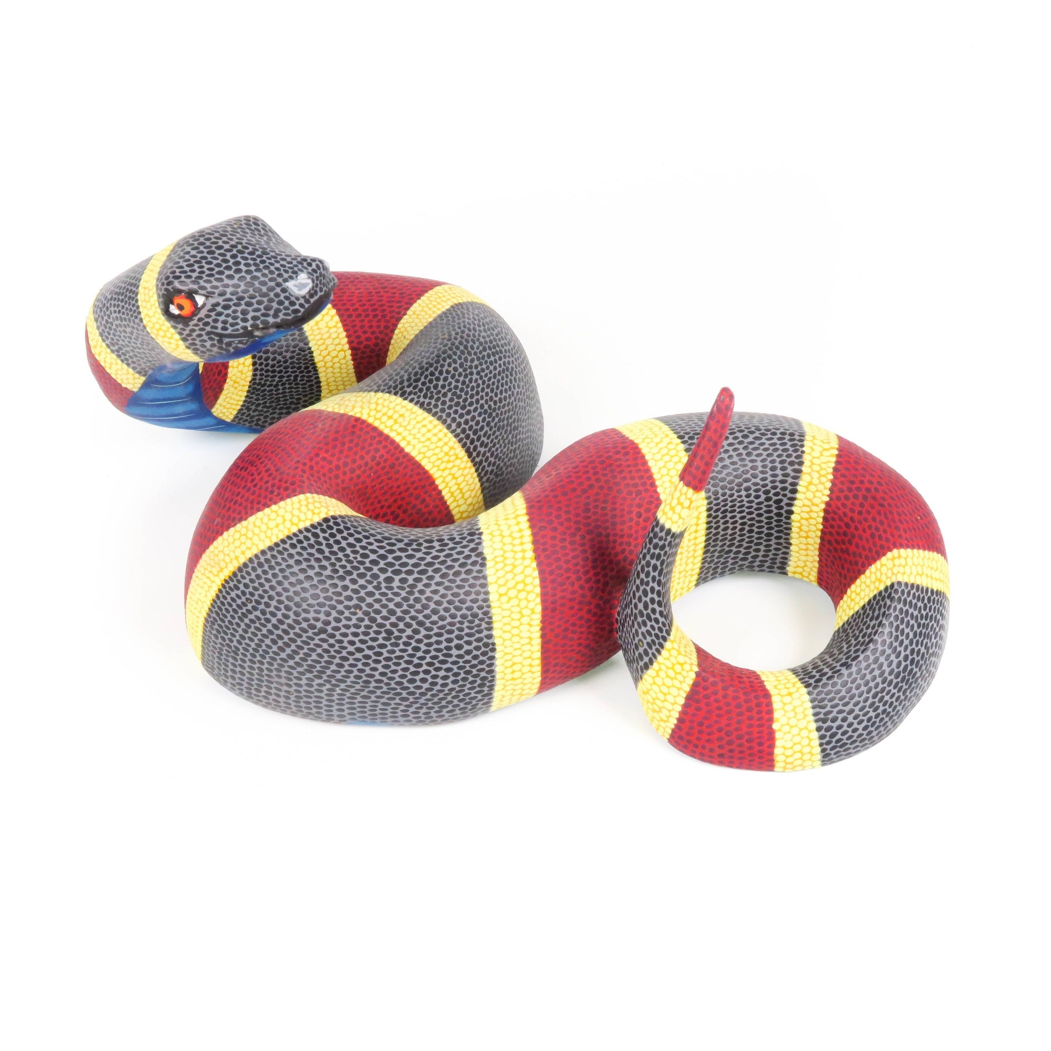 Coral Snake - Oaxacan Alebrije Wood Carving – VivaMexico.com - Mexican Art