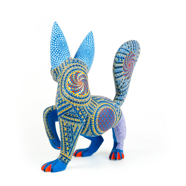 Coyote - Oaxacan Alebrije Wood Carving – VivaMexico.com - Mexican Art