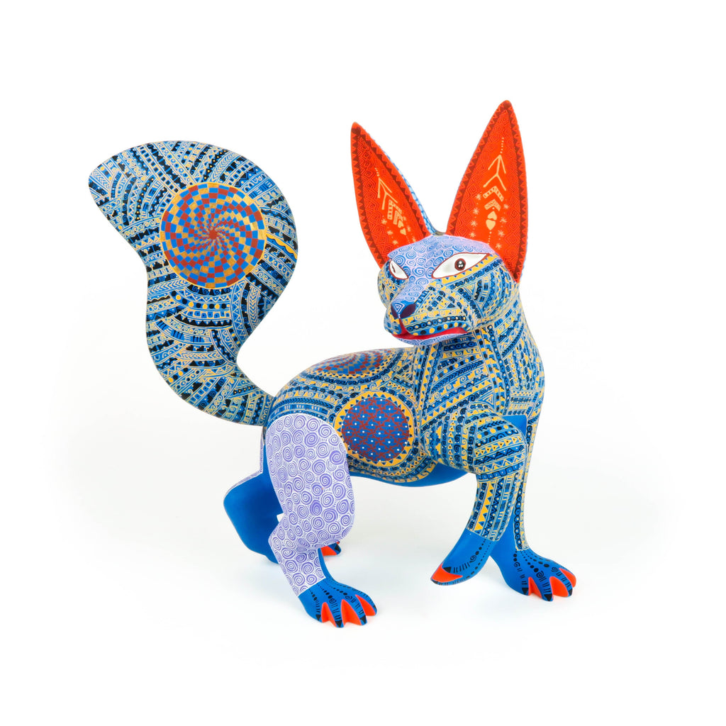 Coyote - Oaxacan Alebrije Wood Carving – VivaMexico.com - Mexican Art