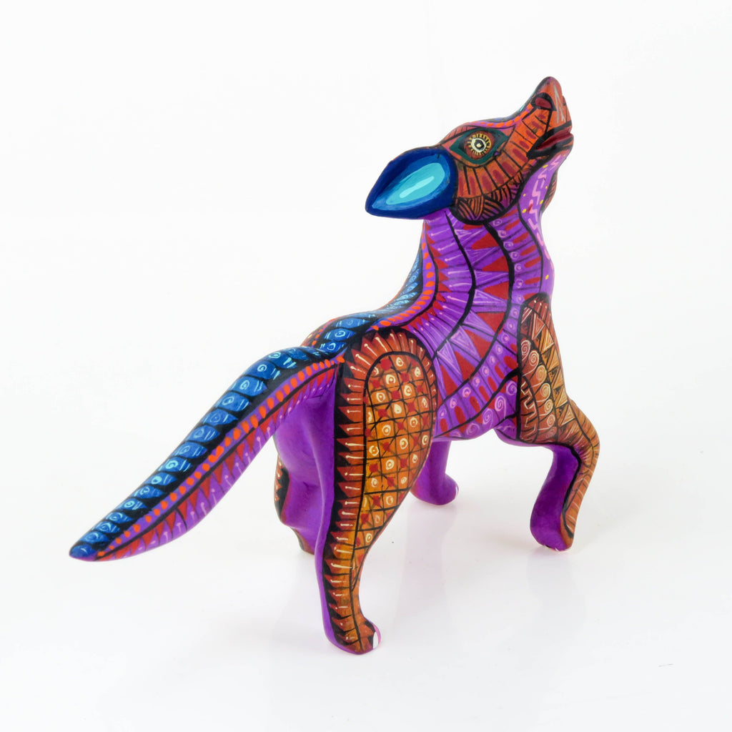 Coyote - Oaxacan Alebrije Wood Carving – VivaMexico.com - Mexican Art