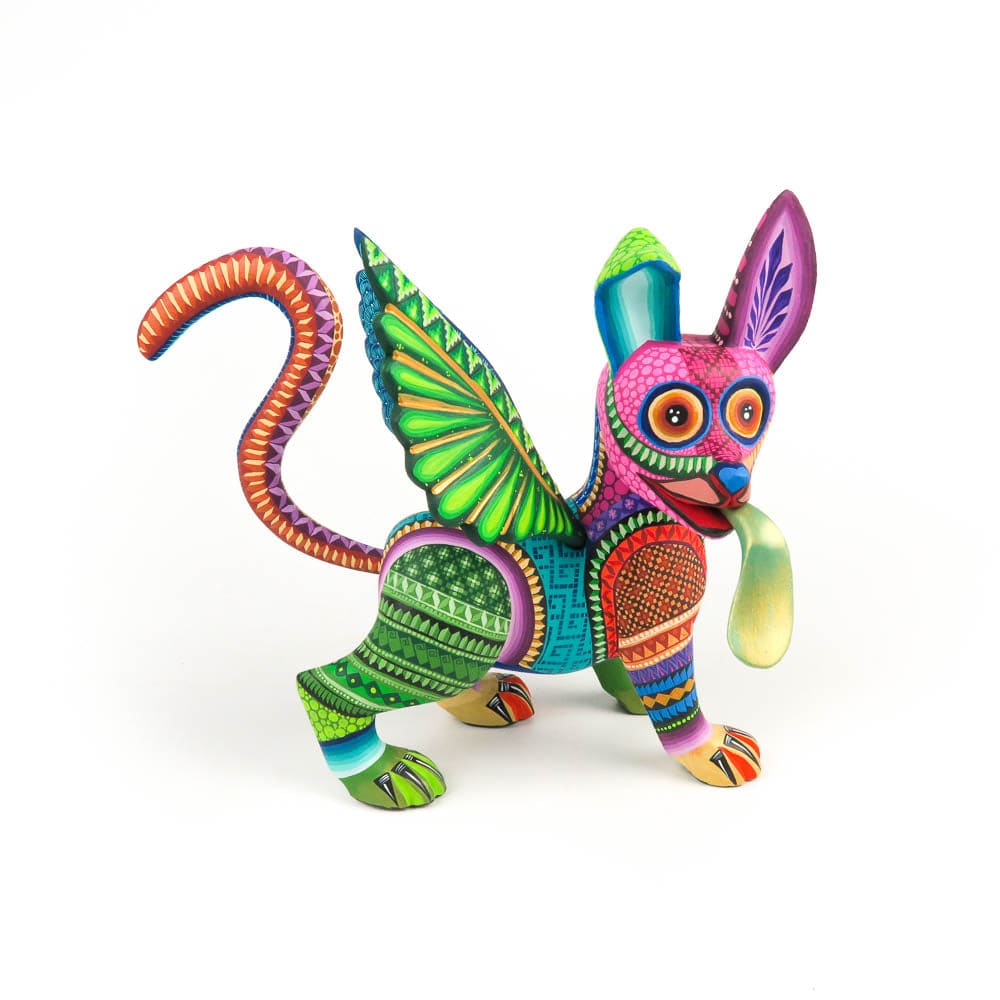 Dante Dog - Oaxacan Alebrije Wood Carving Mexican Folk Art
