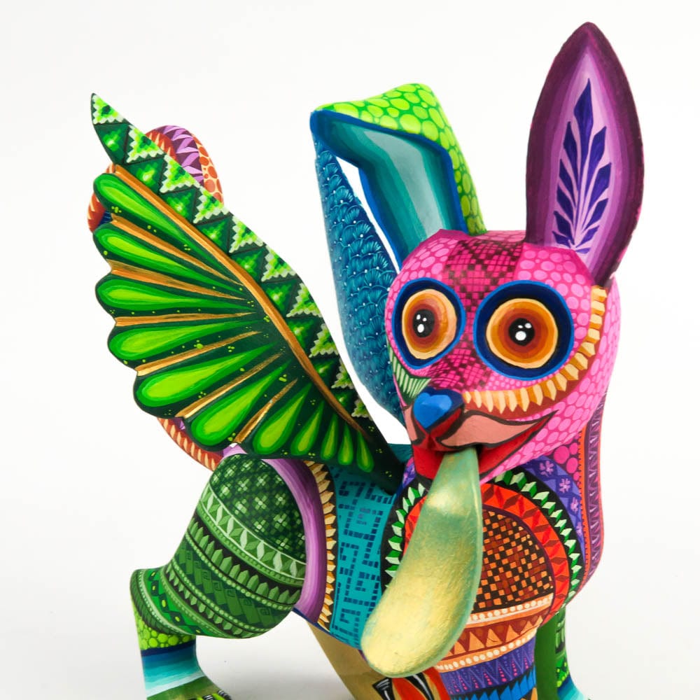 Dante Dog - Oaxacan Alebrije Wood Carving Mexican Folk Art