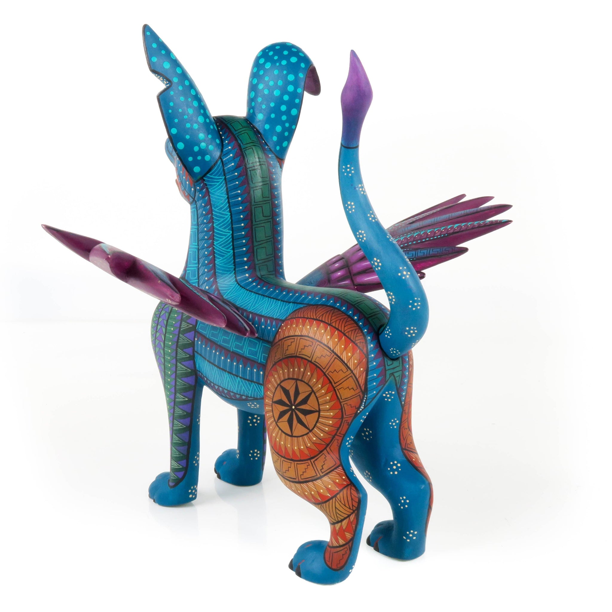 Dante Winged Dog - Oaxacan Alebrije Wood Carving – VivaMexico.com ...