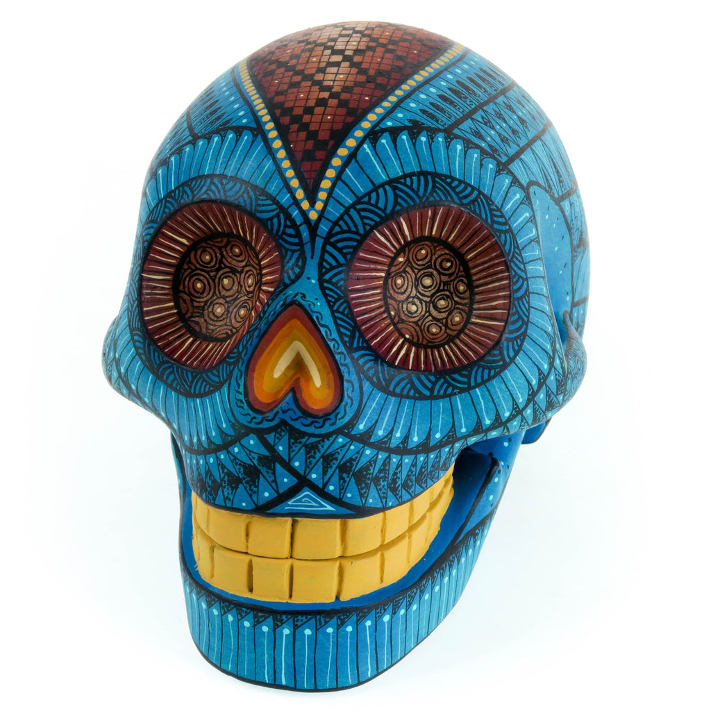 Day of The Dead Skull - Oaxacan Alebrije Wood Carving – VivaMexico