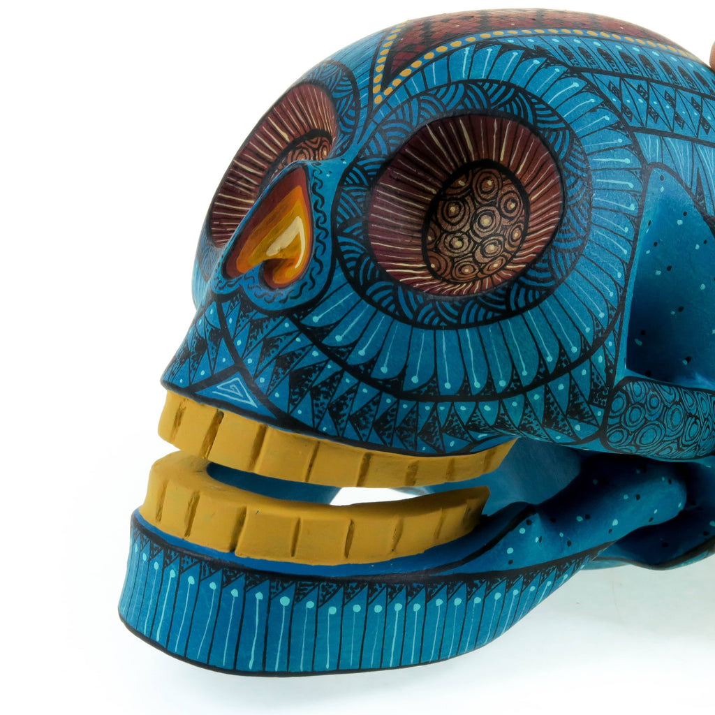 Day of The Dead Skull - Oaxacan Alebrije Wood Carving – VivaMexico