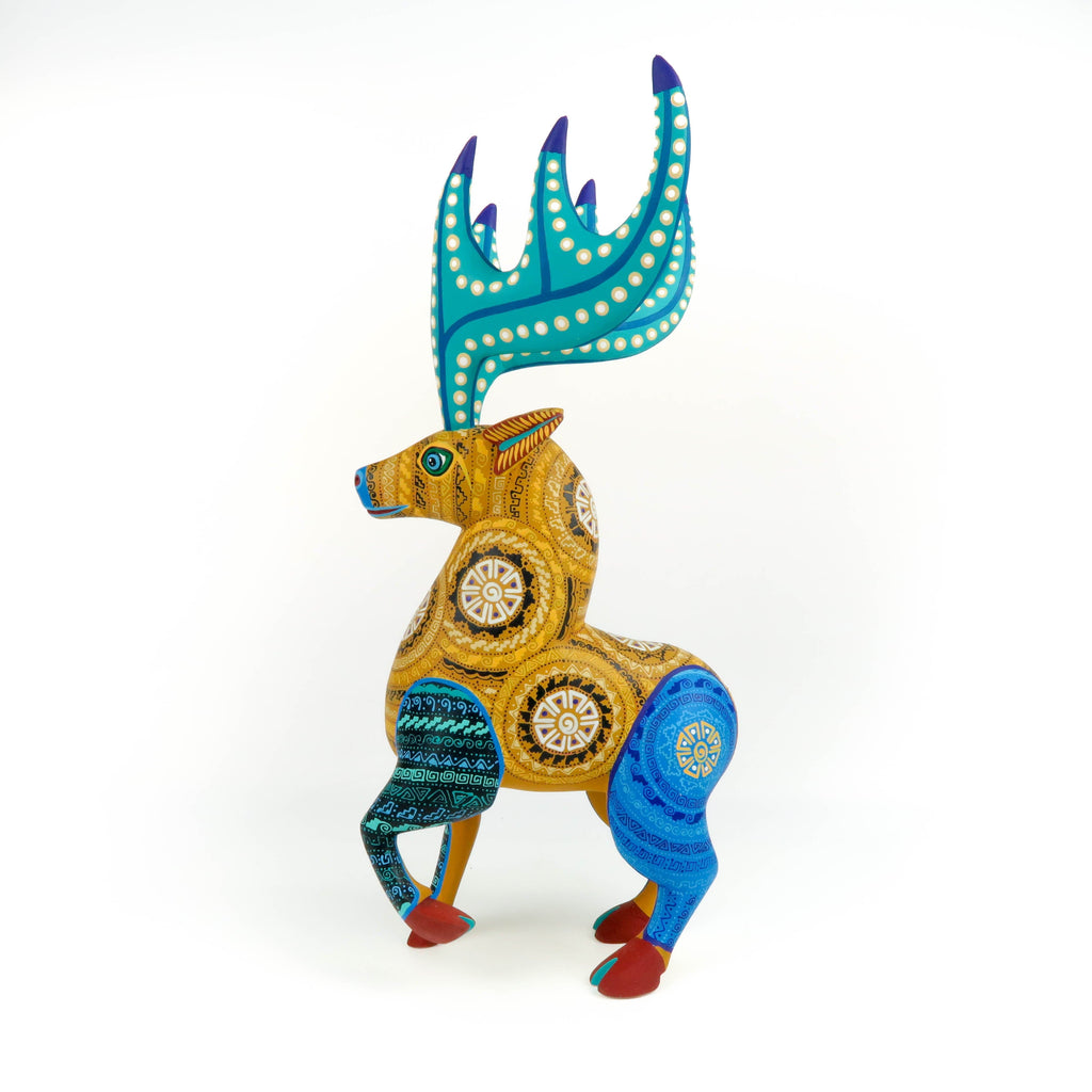 Deer - Oaxacan Alebrije Wood Carving – VivaMexico.com - Mexican Art