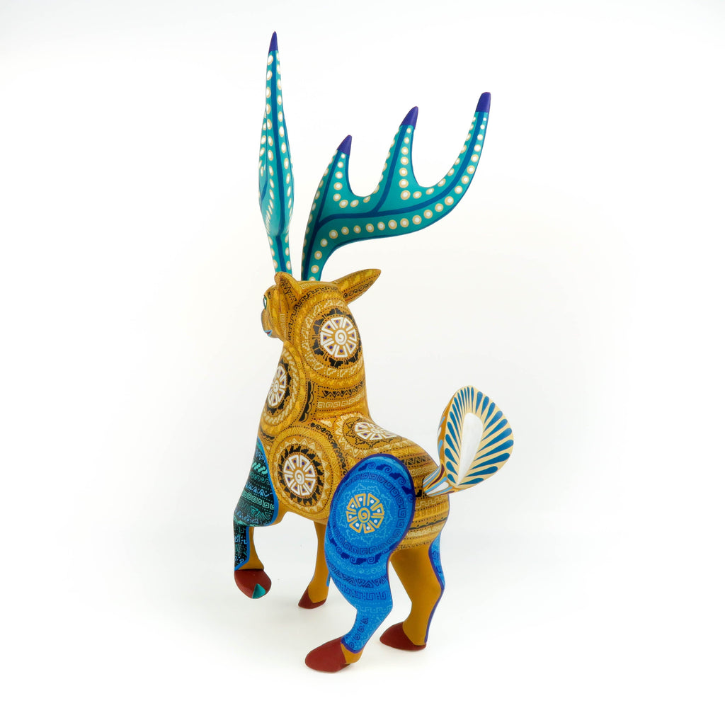 Deer - Oaxacan Alebrije Wood Carving – VivaMexico.com - Mexican Art