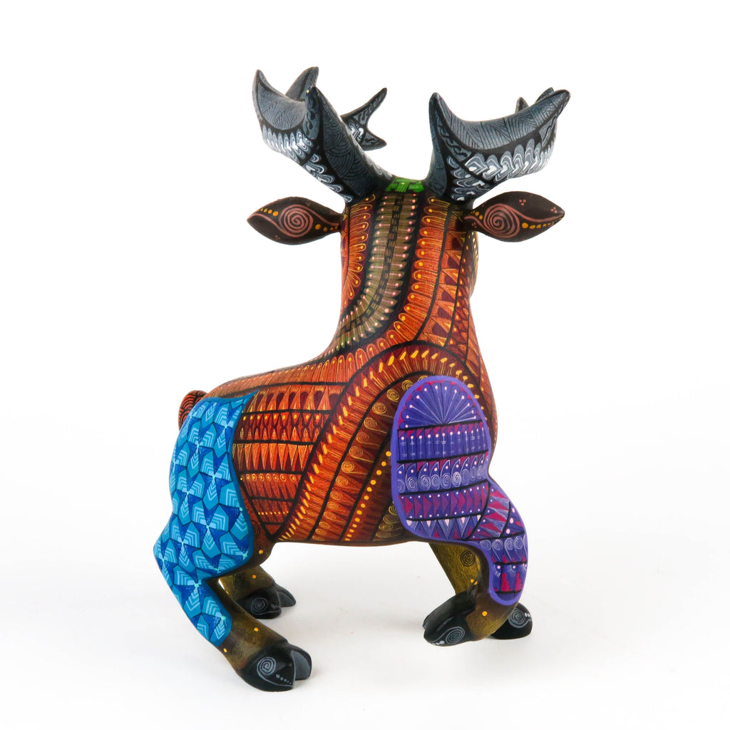 Deer - Oaxacan Alebrije Wood Carving Sculpture - Nestor Melchor