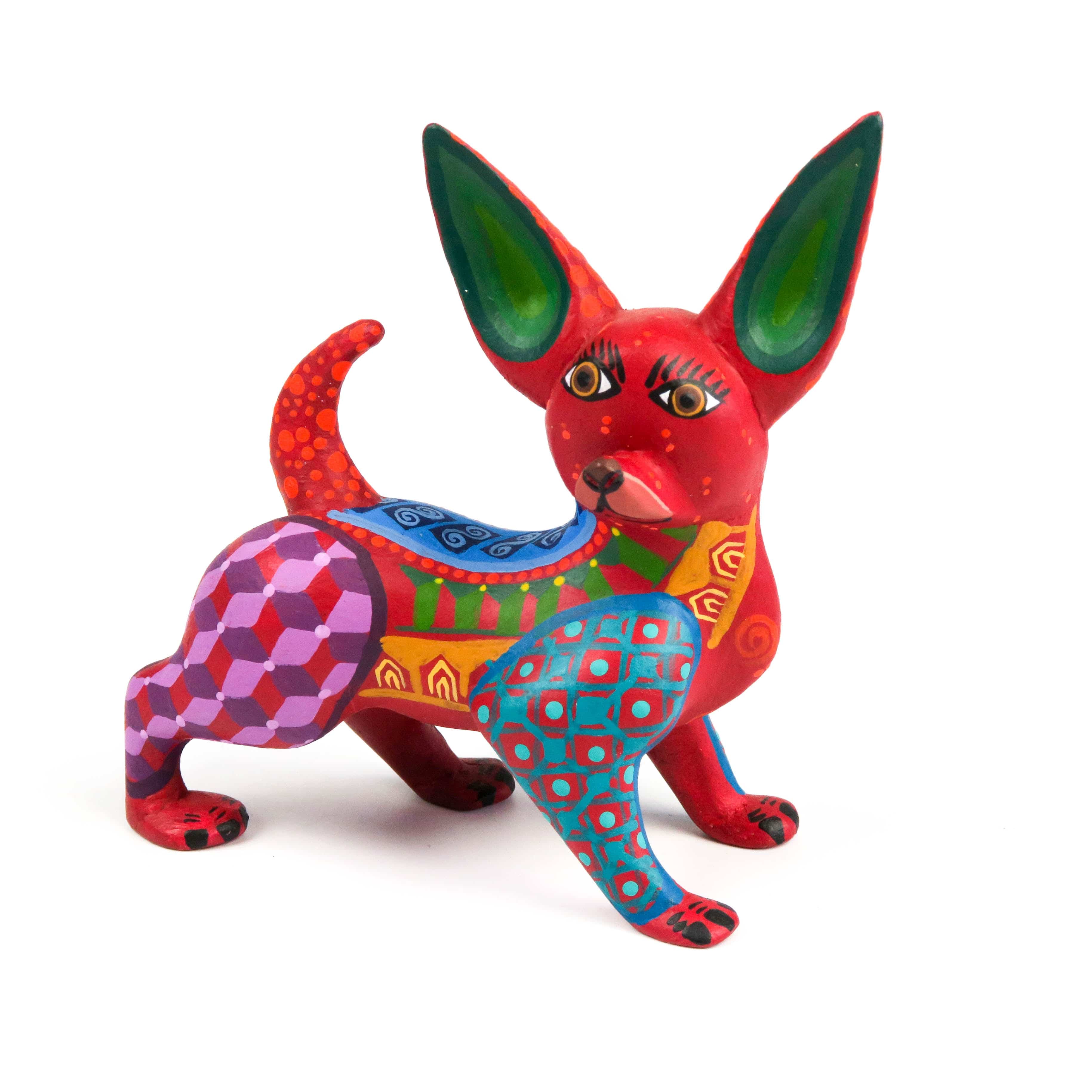 Dog - Oaxacan Alebrije Wood Carving – VivaMexico.com - Mexican Art