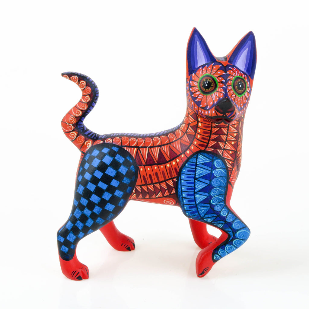 Dog - Oaxacan Alebrije Wood Carving – VivaMexico.com - Mexican Art