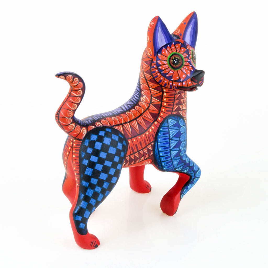 Dog - Oaxacan Alebrije Wood Carving – VivaMexico.com - Mexican Art