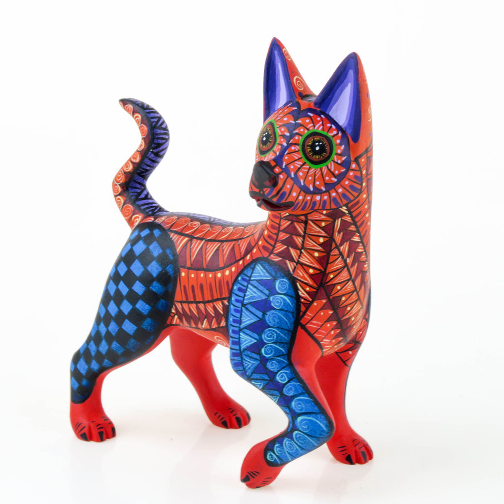 Dog - Oaxacan Alebrije Wood Carving – VivaMexico.com - Mexican Art