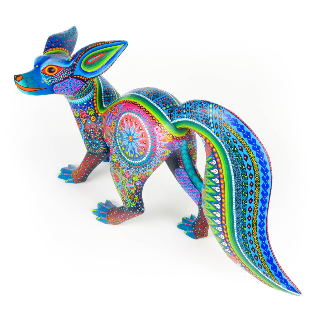 Elegant Fox - Oaxacan Alebrije Wood Carving – VivaMexico.com