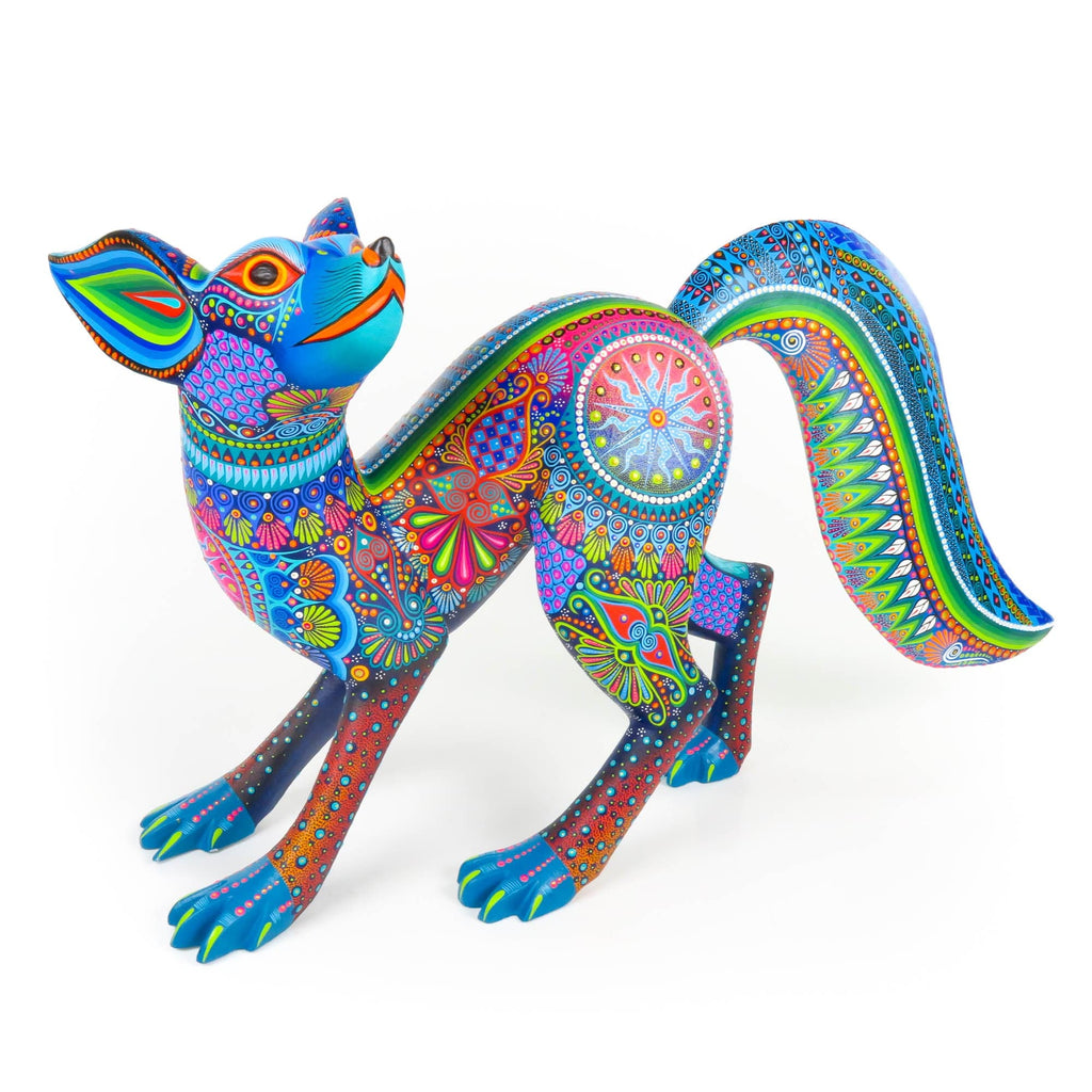 Elegant Fox - Oaxacan Alebrije Wood Carving – VivaMexico.com