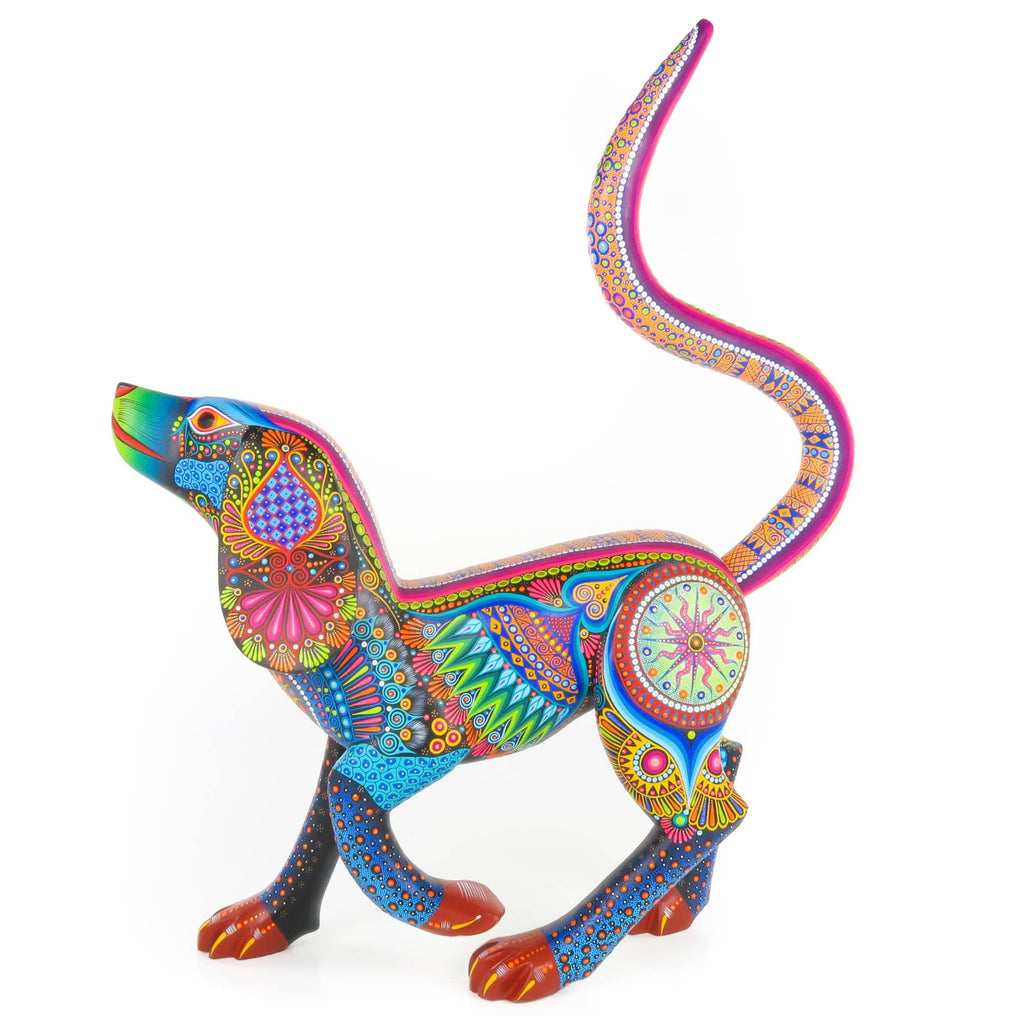 Elegant Large Dog - Oaxacan Alebrije Wood Carving – VivaMexico.com