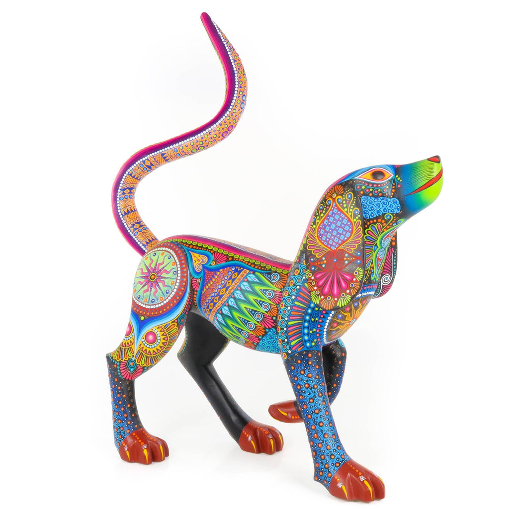 Elegant Large Dog - Oaxacan Alebrije Wood Carving – VivaMexico.com