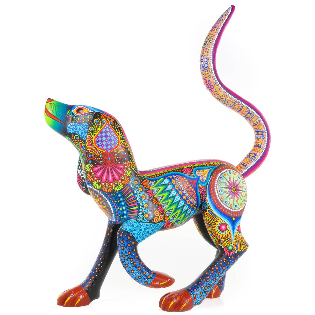 Elegant Large Dog - Oaxacan Alebrije Wood Carving – VivaMexico.com